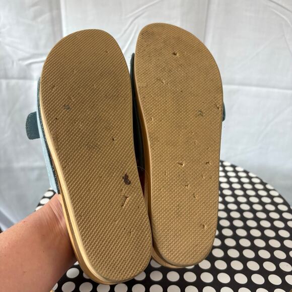 Tabarca Blue Leather Spring Sandals Made in Spain Size 37 - Picture 2 of 6